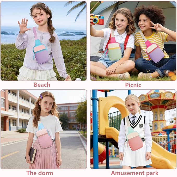 Mothers Day Gifts for Daughter, Birthday Graduation Gifts for 8 9 10 11 12 Year Old Teens Girls Her,Fanny Pack Sling Crossbody Bag Belt Bags Purse, Preppy Teen Girl Gift Trendy Stuff Travel Essentials
