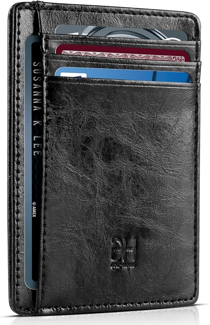 GH GOLD HORSE Slim RFID Blocking Card Holder Minimalist Leather Front Pocket Wallet for Women | Slim, RFID Blocking, Minimalist, Front Pocket