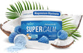Nello Supercalm Powdered Drink Mix Tub, Cortisol Reducer* and Sleep Aid Supplement, L Theanine, Ksm-66 Ashwagandha, Magnesium Glycinate, Vitamin D 3, No Sugar, Non GMO, On The Go, 30 Ct, Blue Coconut
