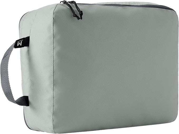 Eagle Creek Pack-It Reveal Clean/Dirty Cube M - Water-Resistant Dual Compartment Packing Cube With Internal Divider for Clean & Dirty Clothes - Travel Essentials - Storm Grey
