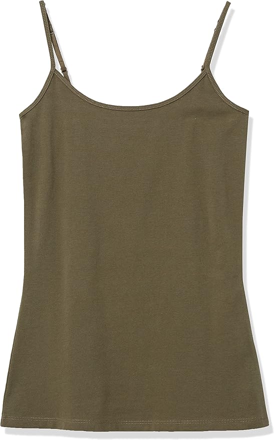 Amazon Essentials Women's Slim-Fit Camisole for Layering and Everyday Wear, Pack of 4