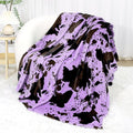 Purple Blanket for Bed Couch, Purple Gifts for Mom Wife Grandma Women, Fuzzy Fleece Soft Blankets and Throws for Women, Cozy Home Rome Decor 50"x60"