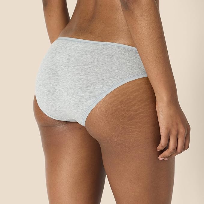 Amazon Essentials Women's Breathable Cotton Bikini Brief Underwear with Full Coverage, Multipacks