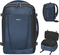ECOHUB Travel Backpack 18x14x8 Spirit Airlines Personal Item Bag Carry On Backpack 13 Pockets Large Work Casual Daypack for men Airline Approved Waterproof Gym Backpack with Charging Port, Blue