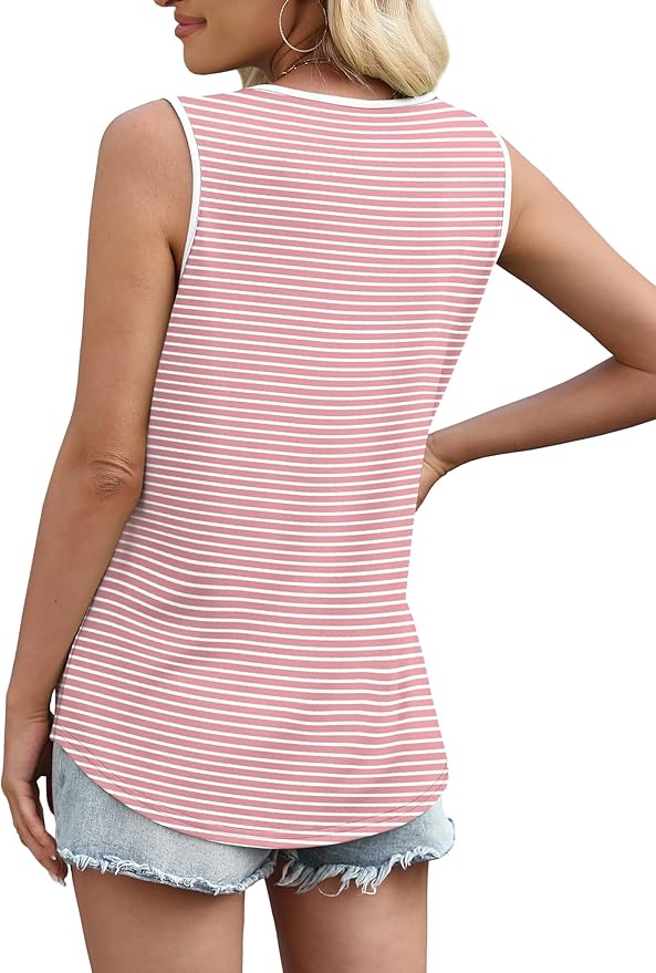 WIHOLL Women's Square Neck Tank Top