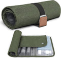 Toiletry Bag for Men, Travel Essentials Travel Toiletry Bag, Water-Resistant Compact Bathroom Roll Organizer for Hygiene, Shaving kit, Gifts for men (4.Army Green(Polyster))