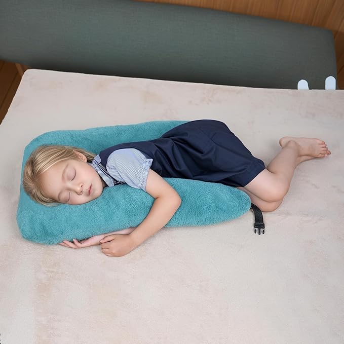 Atablyn Neck Pillow for Kids Travel Provides Double Support to The Head and Neck in Any Sleeping Position on Flights, Car, and at Home, Comfortable Airplane Travel Pillow