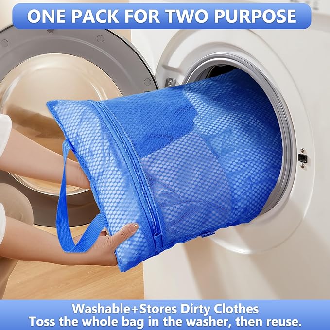 8 Set Packing Cubes for Travel, Gifts for Women Mom,Anti-Tearing Suitcase Organizer for Luggage with Shoe & Hanging Toiletry Bag,OlarHike Vacation Essentials & Accessories for Cruise Ship,Klein Blue