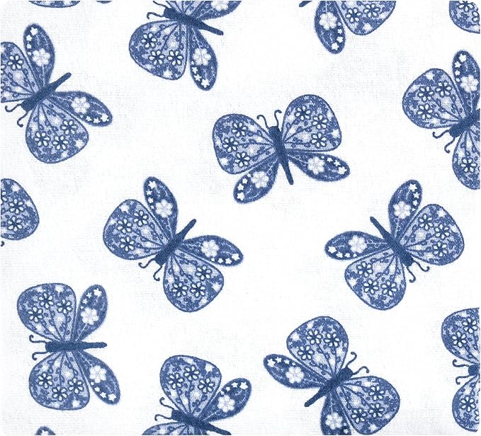 Hudson Baby Unisex Baby Cotton Flannel Receiving Blankets 7-Pack Bundle, Beautiful Butterfly, One Size