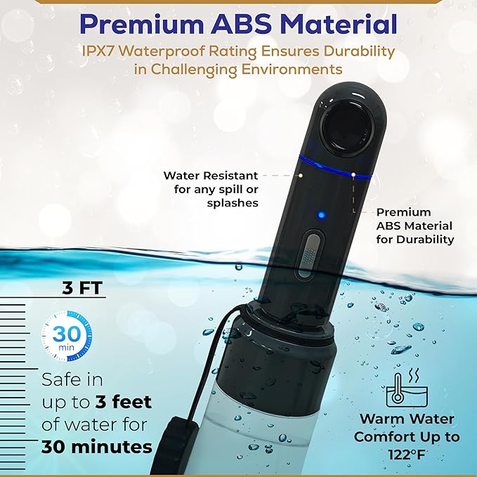 BIDET BUDDY® LuxeJet Portable Bidet for Travel | Electric Handheld Rechargeable Bidet Sprayer | Waterproof Gentle Pressure Personal Cleaning Device for Women, Men, Baby & Postpartum | USB C - V2