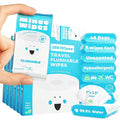 Impossibly Compact Travel Flushable Wipes - 99.5% Water and Aloe - Safe for Sensitive Skin & Hypoallergenic - Travel Essentials for Adults, Kids & Babycare, Unscented, 48 Pack 288 Wipes