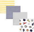 Hudson Baby Unisex Baby Cotton Flannel Receiving Blankets, Sports Fan, One Size