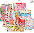 6 Pcs Compression Packing Cubes Waterproof Suitcase Travel Bag Luggage Backpack Organizer Travel Cubes for Packing-Tropical Banana