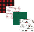Hudson Baby Unisex Baby Cotton Flannel Receiving Blankets, Christmas Scene, One Size