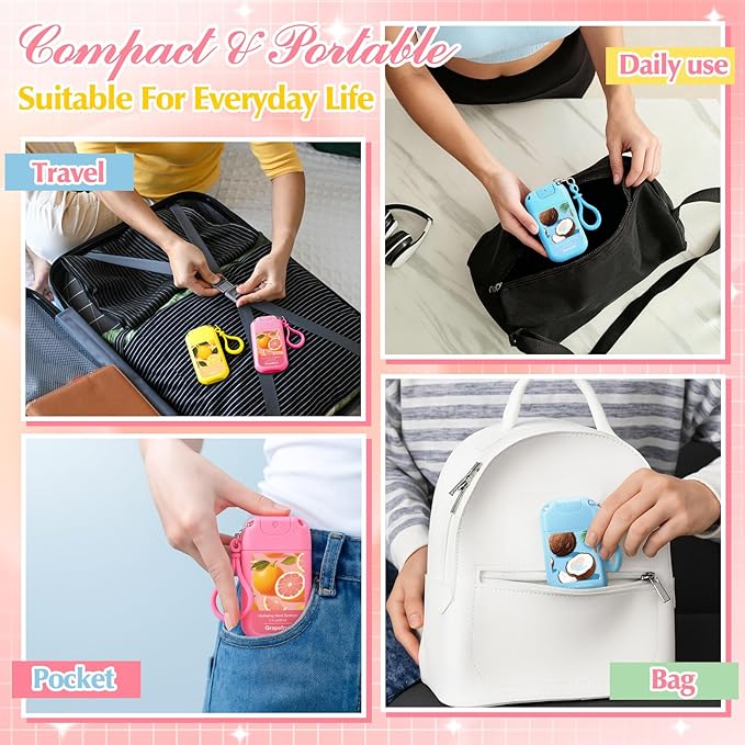 Set of 3 Power Mist Hydrating Hand Sanitizer Spray Bulk Travel Size Refreshing Hand Sanitizer 0.67 Fl. oz Compact Card Spray Bottle Eucalyptus Sandalwood Aloe Scent for Men Gift Car Compartment