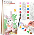 Cavnewt Paint with Water Coloring Book for Kids, Pocket Mess-Free Watercolor Painting Kit with Brush & Refill, Animal Forest Theme Travel Activity Toy,Easter Basket Stuffers Gifts for Kids