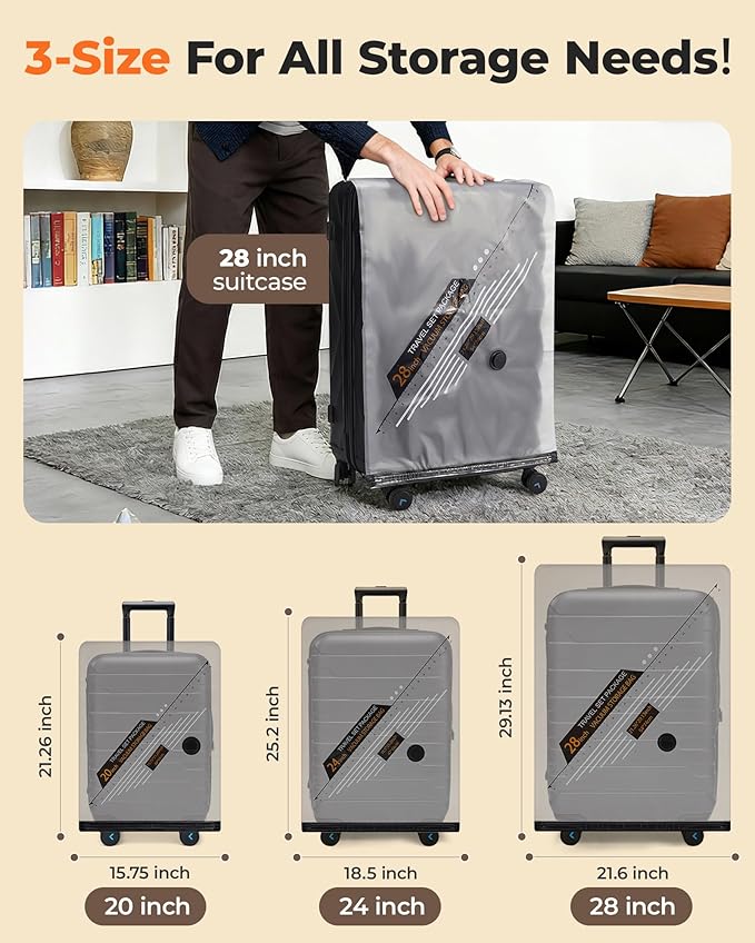 BAGSMART Rechargeable Wireless Pump Travel Storage Bags Set, Portable Space Saver Bags for Travel & Home, Vacuum Compression Seal Bag for Clothing- 21-Pcs Set
