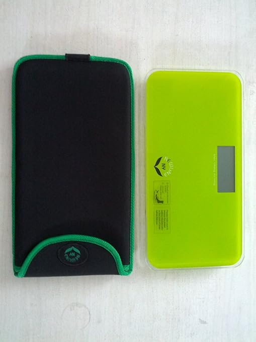 NewlineNY Green Mini Bathroom Travel Scale with Protection Sleeve, SBB0719MLG+101BG