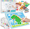 Light Up Tracing Board Kits Blue, 15" Writing Tracer Pad for Kids Ages 3-12, Drawing Tablet Supplies for Diamond Art Painting Accessories, Sketching Light Box Table for Boys Adults Holiday Gift Toys
