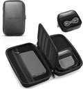 Hard Shell Tech Organizer – Protective Travel Case for Cables, Chargers & Accessories | Mid-Size Electronics Organizer with Removable Pouches
