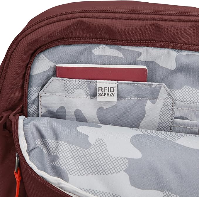 Pacsafe GO Anti Theft 34L Carry-on Backpack, Garnet Red