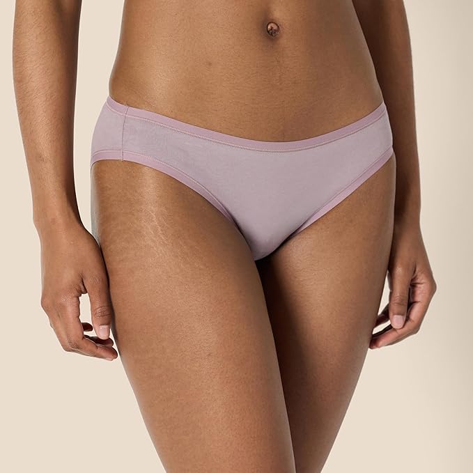 Amazon Essentials Women's Breathable Cotton Bikini Brief Underwear with Full Coverage, Multipacks