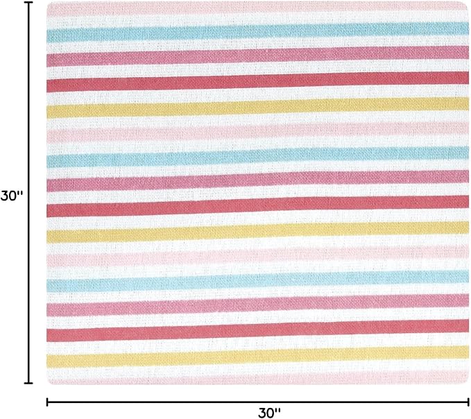 Hudson Baby Unisex Baby Cotton Flannel Receiving Blankets, Modern Rainbow, One Size