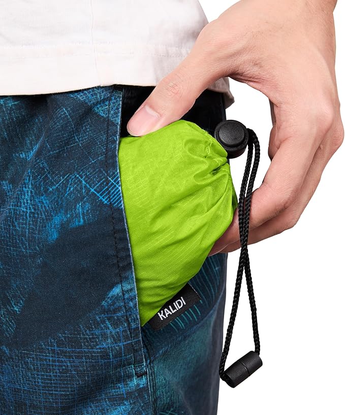 KALIDI Compact Tote Shopping bag Lightweight Foldable Tiny Reusable Grocery Shoulder Bag Crossbody