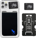 Phone Wallet - Adhesive Card Holder - Cell Phone Pouch - Stick on Lycra Pocket by Gecko - Carry Credit Cards and Cash