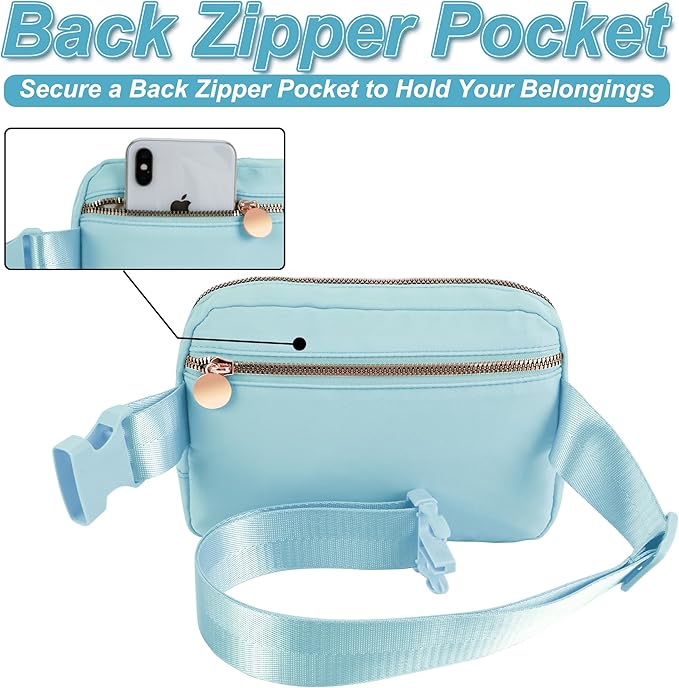 Uygafly Birthday Gifts for 4 5 6 7 8 9 10 11 12 13 Year Old Girls,Graduation Gifts for Teens Kids Daughter Sister Her,Fanny Pack Crossbody Bag Belt Bag Cute Trendy Stuff | Blue,F