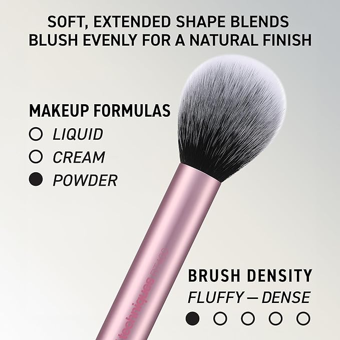 Real Techniques 6 Piece Everyday Essentials Makeup Brush Set, Includes 4 Brushes & 2 Makeup Sponges, For Foundation, Blush, Bronzer, Contour, Eyeshadow, & Powder, Travel Gift Set, Cruelty-Free & Vegan