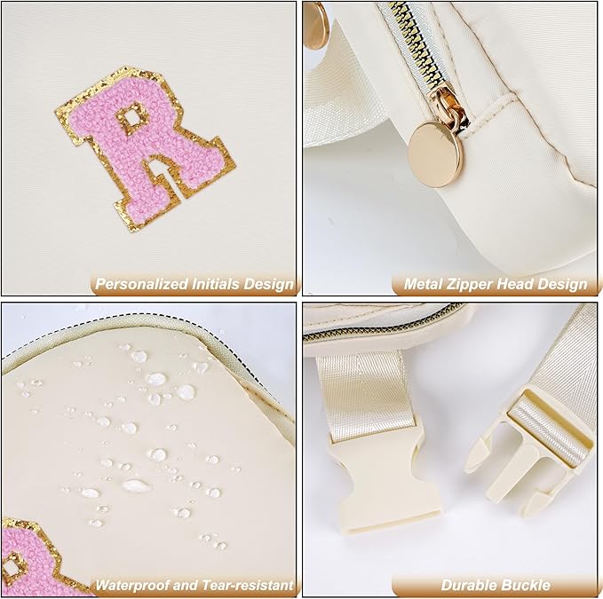 Uygafly Personalized Anniversary Wife's Birthday Gifts,Mothers Day Gifts for Women Wife,Wife Gifts from Husband,Cool Birthday Gifts for Wife,Belt Bag Waist Packs for Women Girls | Cream,R