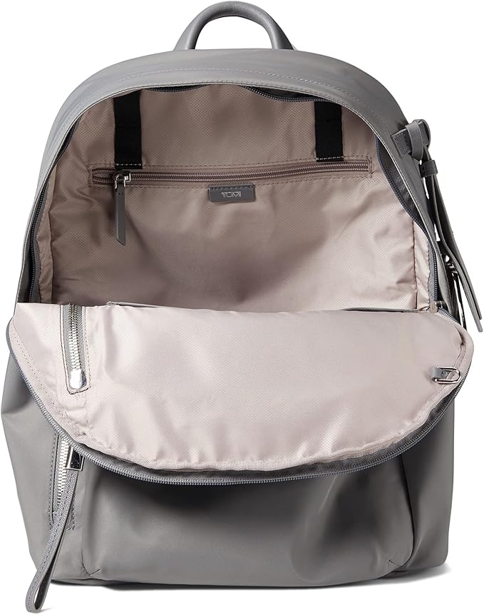 TUMI - Voyageur Halsey Backpack - Travel Backpack - For Business, Fashion, Commute - Holds Up to 14" Screens - Fog Grey & Silver