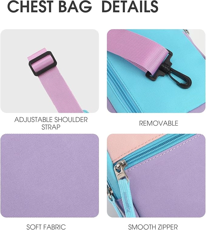 Mothers Day Gifts for Daughter, Birthday Graduation Gifts for 8 9 10 11 12 Year Old Teens Girls Her,Fanny Pack Sling Crossbody Bag Belt Bags Purse, Preppy Teen Girl Gift Trendy Stuff Travel Essentials