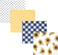 Hudson Baby Unisex Baby Cotton Flannel Receiving Blankets, Sunflower, One Size