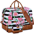 Travel Weekender Bag for Women, 21" Overnight Bag with Shoe Compartment 50L Large Travel Duffel Bag Carry On Tote for Weekend, Overnight, Business Trips, Water Resistant