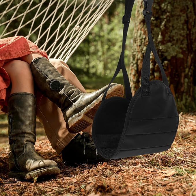 Desk Foot Swing Airplane Foot Hammock Travel Footrest with Carry Bag for Long Flights and Office Desk Leg Rest