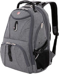 SWISSGEAR 1900 ScanSmart TSA Laptop Backpack Fits 17 Inch Laptop with RFID Protection and Tablet Pocket, Heather Grey, 19-Inch