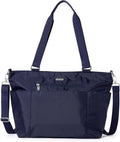 Baggallini Essential Laptop Tote - Work Tote Bag with Laptop Sleeve - Lightweight Travel Crossbody Shoulder Bag for Women