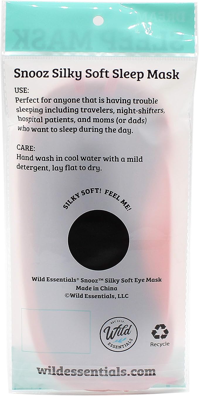 Wild Essentials Snooz Silky Soft Sleep Mask - Princess Pink