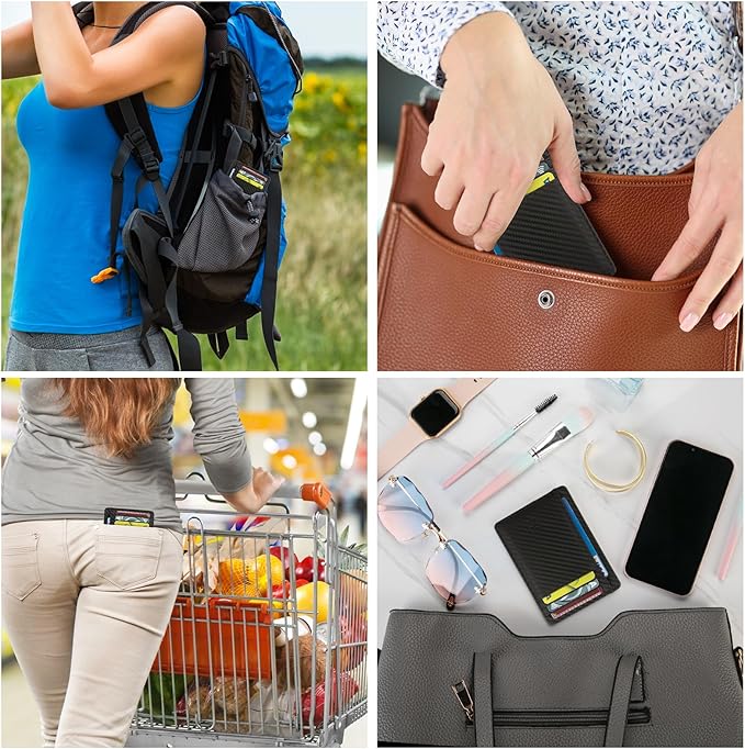 GH GOLD HORSE Slim RFID Blocking Card Holder Minimalist Leather Front Pocket Wallet for Women | Slim, RFID Blocking, Minimalist, Front Pocket