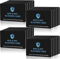 24PCS RFID Blocking Cards Premium Contactless NFC Debit Credit Card Passport Protector Blocker Set for Men & Women, Smart Slim Design Perfectly