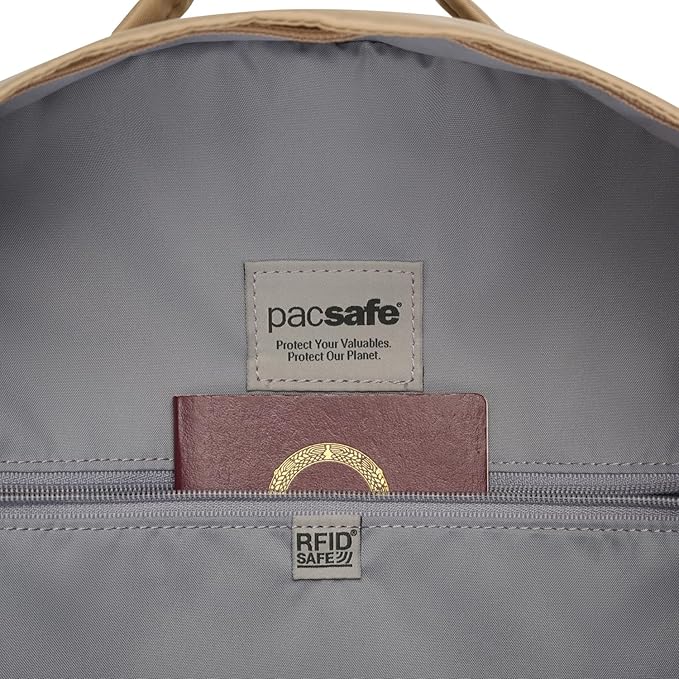 Pacsafe W 10L Anti Theft Backpack, Taupe