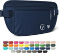Vantamo Money Belt with RFID For Men & Women, Hidden Passport Holder for Travel, 2 Compartment Travel Fanny Pack for Women Anti Theft