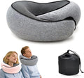 Travel Neck Pillows for Airplanes 2026 New Travel Pillow Neck Travel Pillow Memory Foam Airplane Pillow for Offices and Cars(Dark Grey)