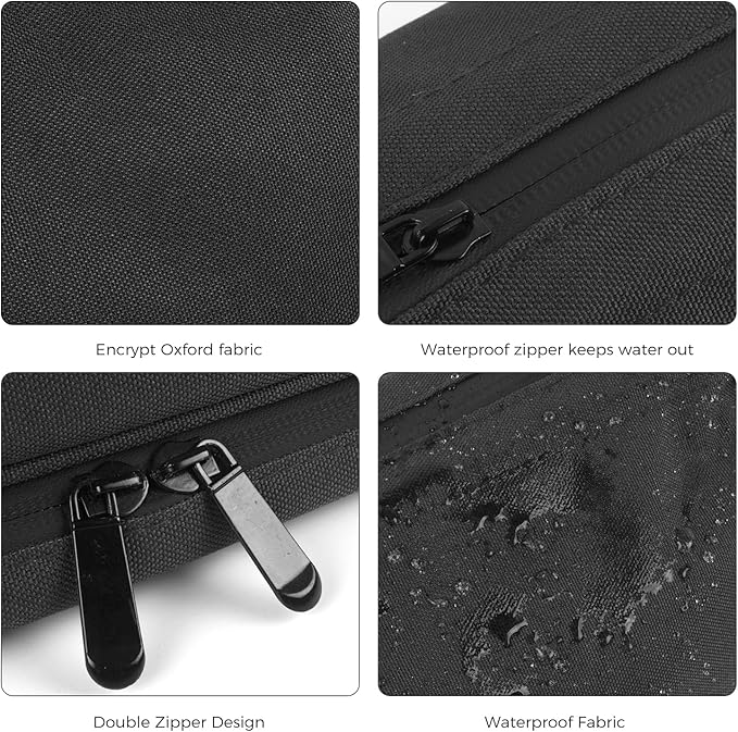 SINLAND Travel Toiletry Bag Water-resistant with Hanging Hook for Mens Large Packing with Waterproof Wet/Dry Compartment Travel Shower Bags Travel Toiletry Organizer Dopp Kit Shaving Bag