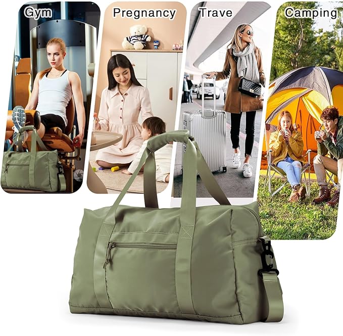 Travel Duffle Bag,Sport Gym Bag for Men And Women with Wet Pocket,Weekender Bag Carry On Tote Bags for Airplane