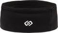 Sporteer VersaMax Anti-Theft Running Belt - Secure Double-Flap Waist Pack - Fits All Mobile Phones - Pickpocket-Proof Travel Money Belt & Medical Device Holder - Premium Nylon Spandex (Black, Small)