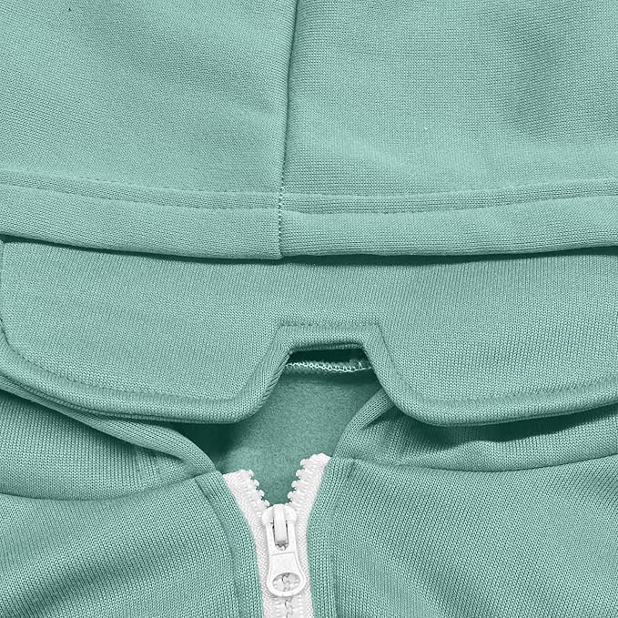 Zip Up Hoodie with Eye Mask Built In, Comfort Airplane Wearable Blanket Sweatshirt Men Women Sleep Clothes