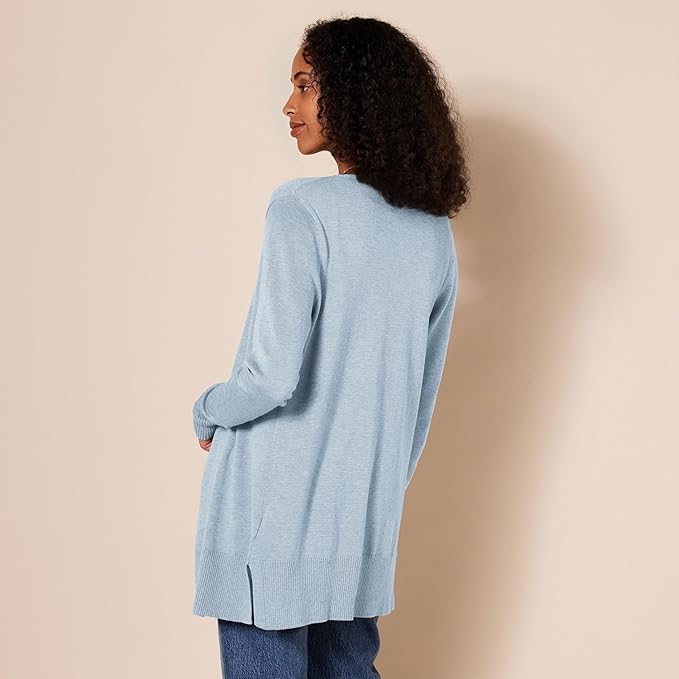 Amazon Essentials Women's Lightweight Long Sleeve Open-Front Cardigan Sweater (Available in Plus Size)